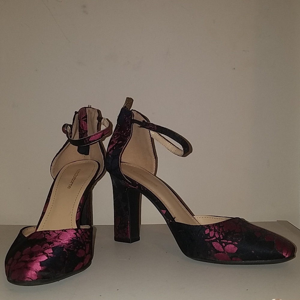 Pink and black Heels